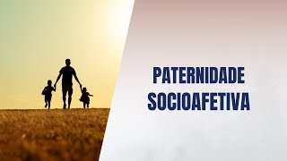 Paternidade socioafetiva [upl. by Alaehcim]