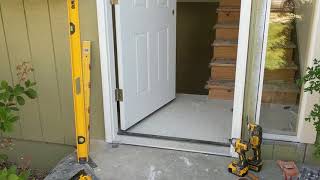 Jeld Wen Front Door Installation  Really crappy products and craftsmanship PART 1 [upl. by Pren]