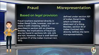 What is Difference Between Fraud amp Misrepresentation [upl. by Valma]