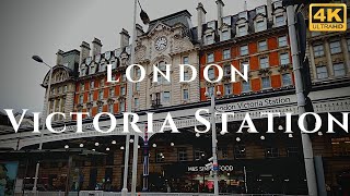 London Victoria Station Walk Through England 4K [upl. by Tnecillim]