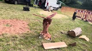 A fabulous range of wooden sculpture at Caerleon festival 2024 [upl. by Rona549]