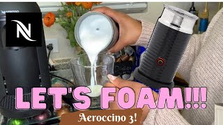 How To Foam Milk With Aeroccino 3 Make Coffee With Foam Tips amp Tricks  Easy Foamed Latte Recipe [upl. by Aserehs]