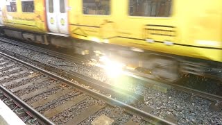 Merseyrail 507 009 making arcs at Birkdale station [upl. by Jada679]