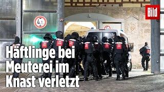 Gefängnismeuterei Polizei stürmt Knast in Thüringen  JVA Untermaßfeld [upl. by Riabuz]